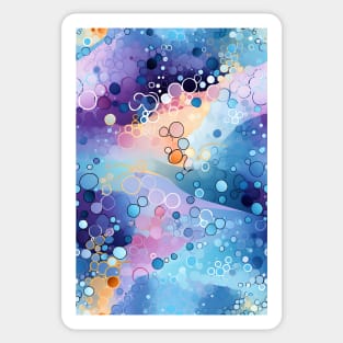 Abstract pattern of water color polka dots Sticker